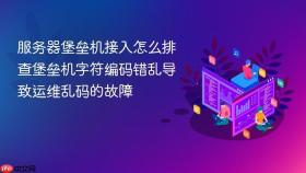 服务器堡垒机接入怎么排查堡垒机字符编码错乱导致运维乱码的故障
