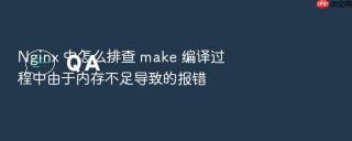 nginx 中怎么排查 make 编译过程中由于内存不足导致的报错