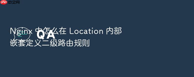 nginx 中怎么在 location 内部嵌套定义二级路由规则
