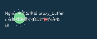 Nginx 中怎么测试 proxy_buffers 在处理海量小响应时的内存表现