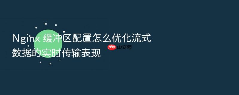 nginx 缓冲区配置怎么优化流式数据的实时传输表现