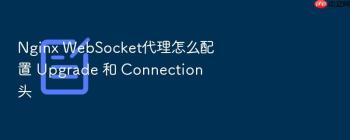 Nginx WebSocket代理怎么配置 Upgrade 和 Connection 头