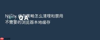 nginx 缓存策略怎么清理和禁用不需要的浏览器本地缓存