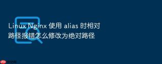 linux nginx 使用 alias 时相对路径报错怎么修改为绝对路径