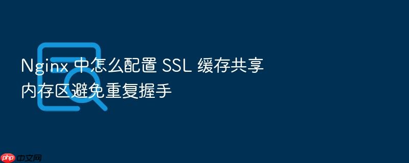 nginx 中怎么配置 ssl 缓存共享内存区避免重复握手