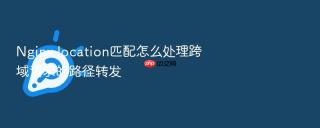 nginx location匹配怎么处理跨域请求的路径转发
