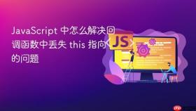 JavaScript 中怎么解决回调函数中丢失 this 指向的问题