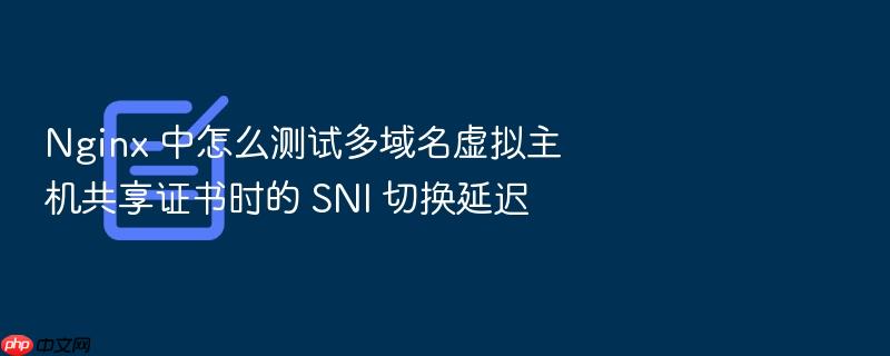 nginx 中怎么测试多域名虚拟主机共享证书时的 sni 切换延迟