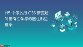 h5 中怎么用 css 渐变绘制带有立体感的圆柱形进度条
