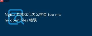 nginx 性能优化怎么排查 too many open files 错误