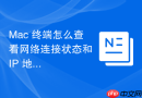 Mac 终端怎么查看网络连接状态和 IP 地址