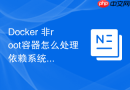 Docker 非root容器怎么处理依赖系统包管理器安装软件时的权限冲突