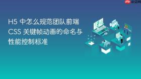 h5 中怎么规范团队前端 css 关键帧动画的命名与性能控制标准
