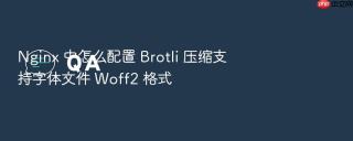 nginx 中怎么配置 brotli 压缩支持字体文件 woff2 格式