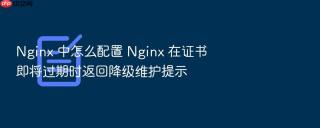nginx 中怎么配置 nginx 在证书即将过期时返回降级维护提示