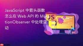 javascript 中箭头函数怎么在 web api 的 mutationobserver 中处理变动