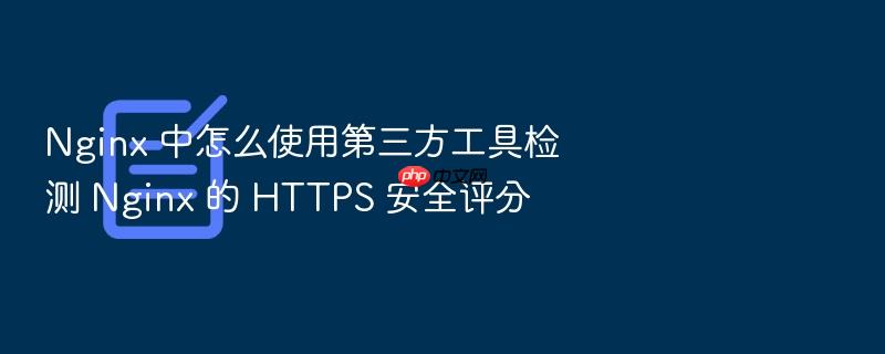nginx 中怎么使用第三方工具检测 nginx 的 https 安全评分