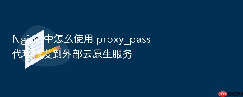 nginx 中怎么使用 proxy_pass 代理转发到外部云原生服务