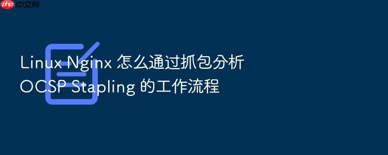 linux nginx 怎么通过抓包分析 ocsp stapling 的工作流程