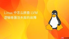 Linux 中怎么排查 LVM 逻辑卷激活失败的故障