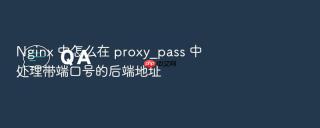 nginx 中怎么在 proxy_pass 中处理带端口号的后端地址
