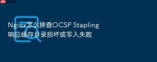 Nginx怎么排查OCSP Stapling响应缓存目录损坏或写入失败