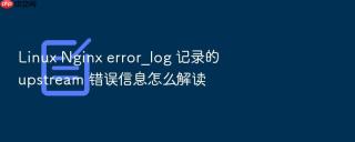 linux nginx error_log 记录的 upstream 错误信息怎么解读
