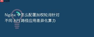 nginx 中怎么配置加权轮询针对不同 api 路径应用差异化算力