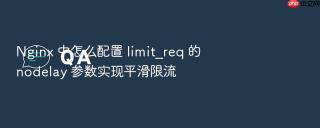 Nginx 中怎么配置 limit_req 的 nodelay 参数实现平滑限流
