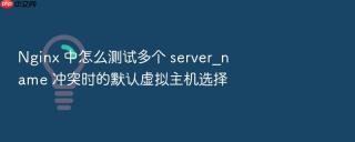 nginx 中怎么测试多个 server_name 冲突时的默认虚拟主机选择