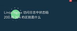 Linux Nginx 访问日志中状态码 200 和 304 的区别是什么