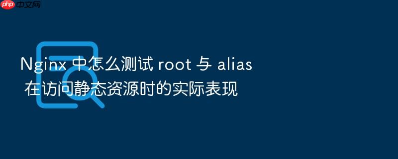 nginx 中怎么测试 root 与 alias 在访问静态资源时的实际表现