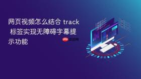 网页视频怎么结合 track 标签实现无障碍字幕提示功能
