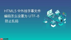 HTML5 中外挂字幕文件编码怎么设置为 UTF-8 防止乱码
