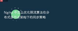 nginx 中怎么优化限流算法在分布式多节点架构下的同步策略