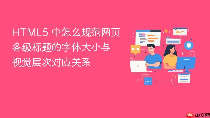 html5 中怎么规范网页各级标题的字体大小与视觉层次对应关系