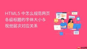 html5 中怎么规范网页各级标题的字体大小与视觉层次对应关系