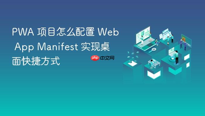 pwa 项目怎么配置 web app manifest 实现桌面快捷方式