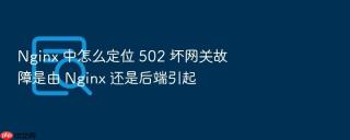Nginx 中怎么定位 502 坏网关故障是由 Nginx 还是后端引起