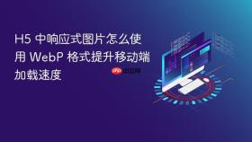 h5 中响应式图片怎么使用 webp 格式提升移动端加载速度