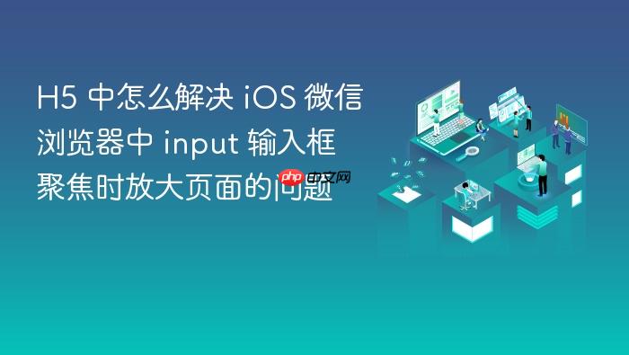 h5 中怎么解决 ios 微信浏览器中 input 输入框聚焦时放大页面的问题