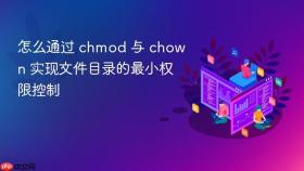 怎么通过 chmod 与 chown 实现文件目录的最小权限控制