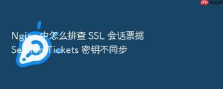nginx 中怎么排查 ssl 会话票据 session tickets 密钥不同步