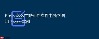 pinia 怎么在非组件文件中独立调用 store 实例