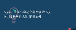 nginx 中怎么自动化同步多台 nginx 服务器的 ssl 证书文件
