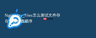 nginx try_files怎么测试文件存在性的检查顺序