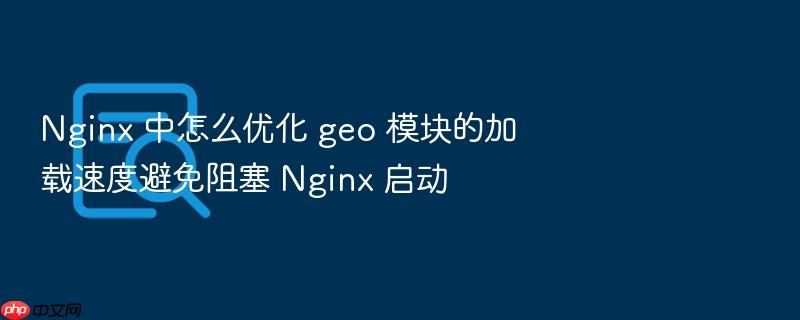 nginx 中怎么优化 geo 模块的加载速度避免阻塞 nginx 启动