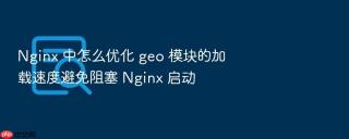 nginx 中怎么优化 geo 模块的加载速度避免阻塞 nginx 启动