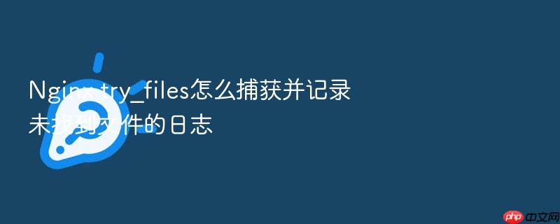 nginx try_files怎么捕获并记录未找到文件的日志