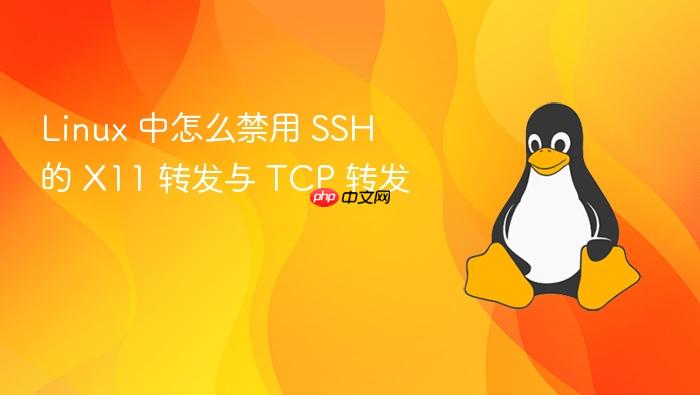 linux 中怎么禁用 ssh 的 x11 转发与 tcp 转发